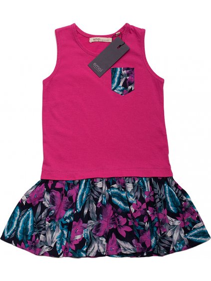 Lány rózsaszín ruha virágos szoknyával