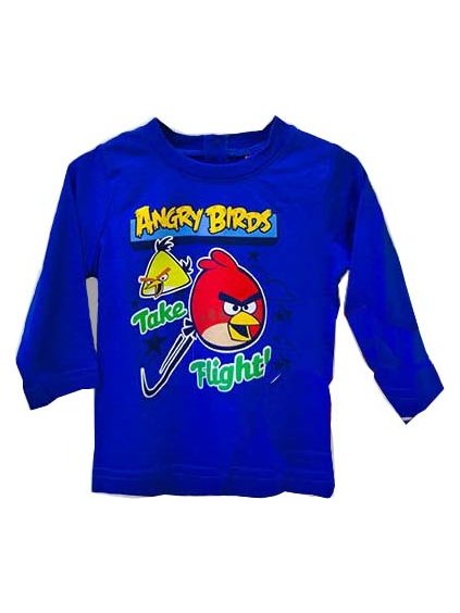 Angry Birds kék póló fiúknak