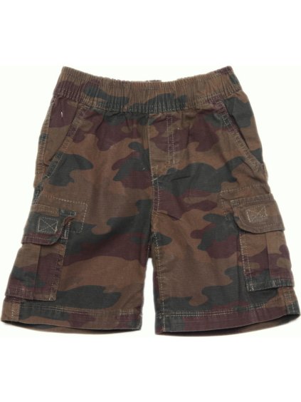 Barna fiú rövidnadrág terepszínű mintával