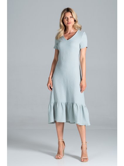 Menta színű pamutruha