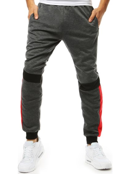 Antracitszürke melegítőnadrág színes elemekkel