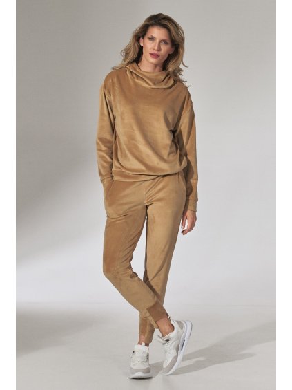 Bézs velúr nadrág