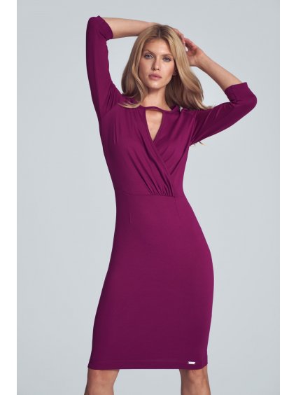 Elegáns fukszia ruha