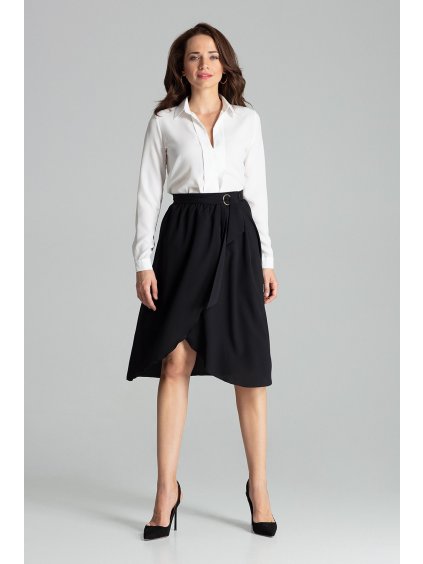 Szoknya elegáns csattal L060 Black