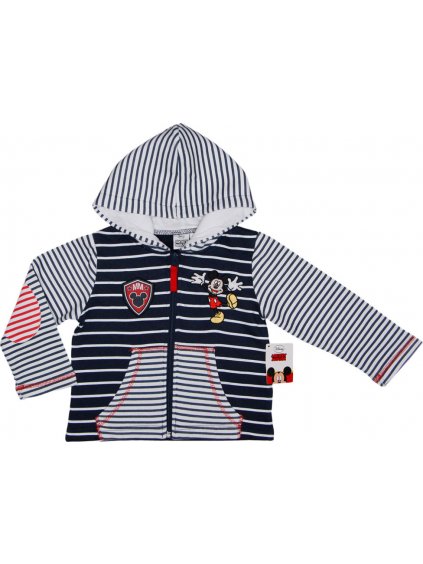 Mickey Mouse csíkos sötétkék pulóver