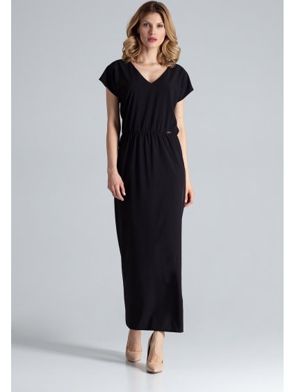 Fekete hosszú ruha M668 Black