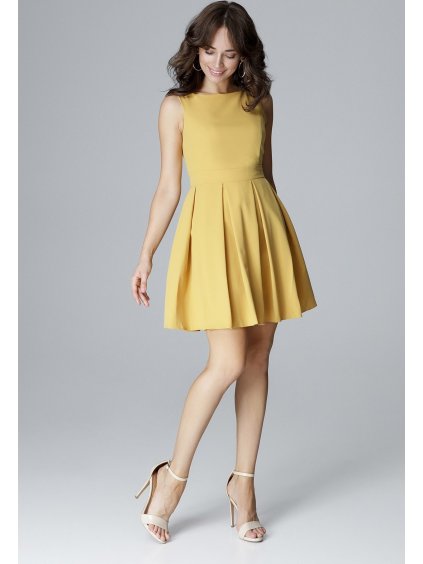 Sárga ujjatlan ruha