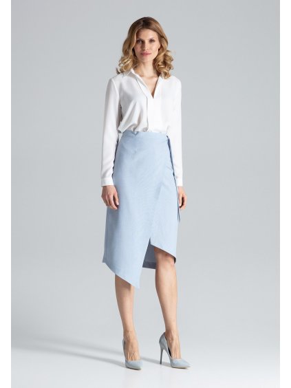 Kék rakott szoknya M629 Light blue