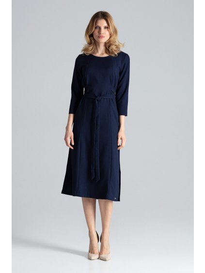 Kék ruha szalaggal M631 Navy