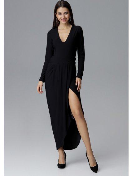 Fekete hasított ruha