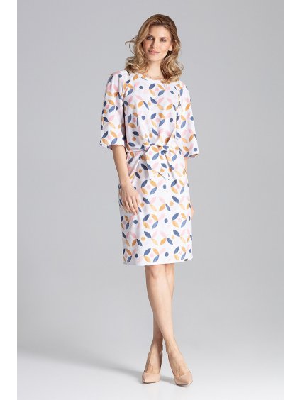 Fehér megköthető ruha mintával