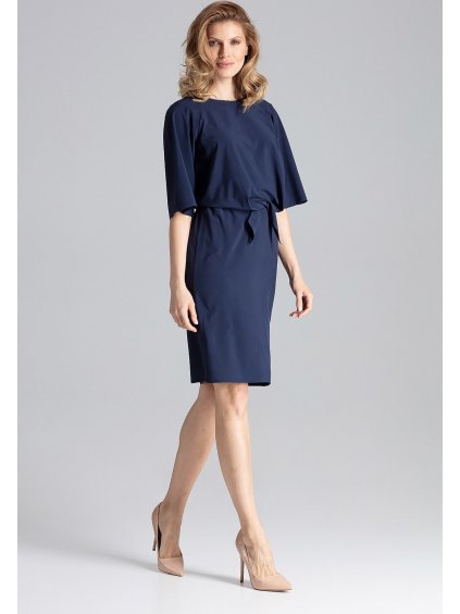 Sötétkék megköthető ruha