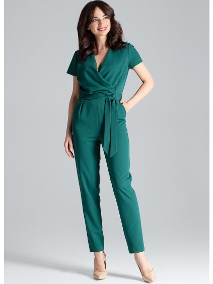 Zöld női overál