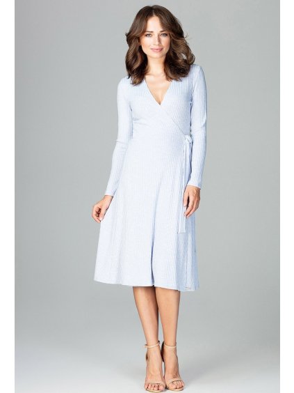 Könnyű romantikus ruha K465 Light blue