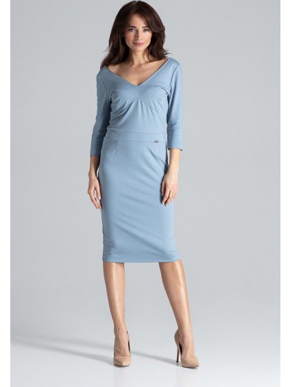 Elegáns ceruzaruha K476 Blue