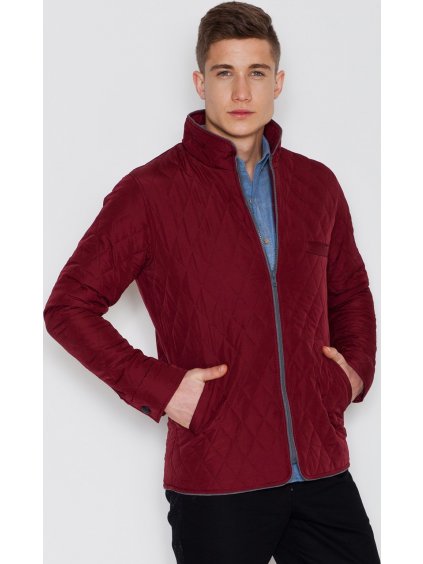 Bordó steppelt kabát