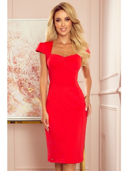 Piros ruha S nyakkivágásszabásem DIANA