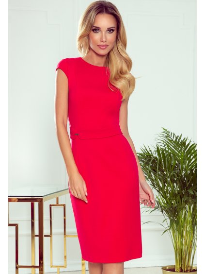 Piros bodycon elegáns ruha  MARTINA