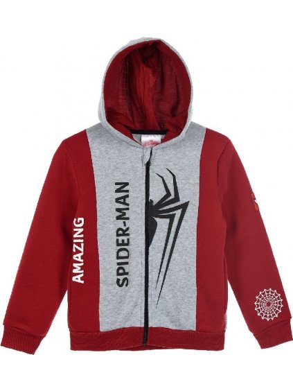Pókember - Piros-szürke fiú pulóver