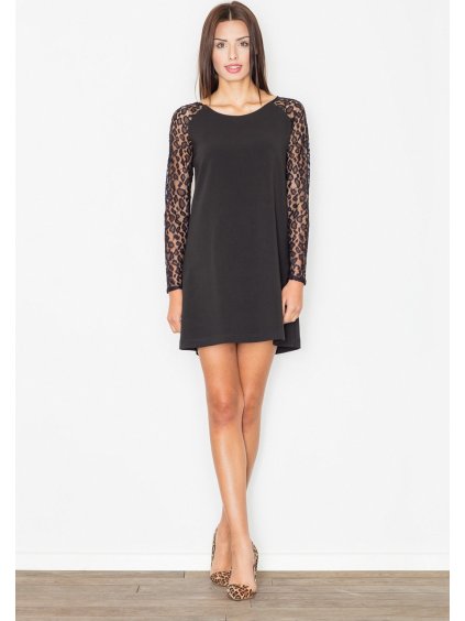 Női elegáns fekete ruha