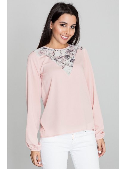Rózsaszín bő blúz
