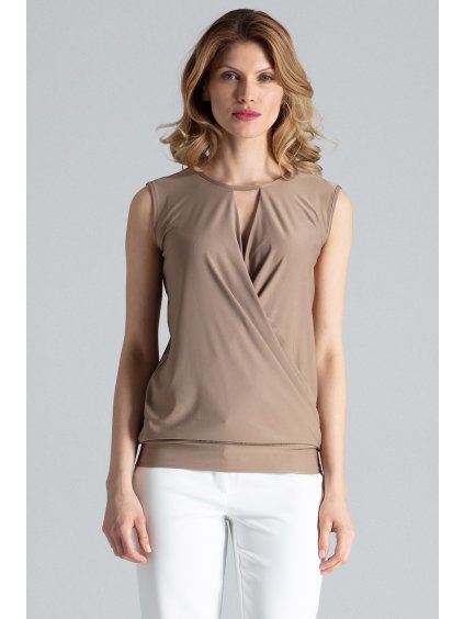 Női bézs blúz