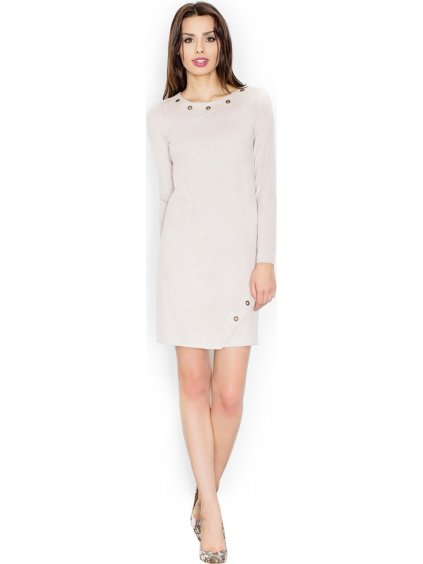 Bézs ruha szegecsekkel