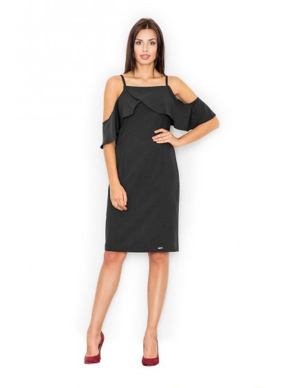 Fekete ruha fűzővel