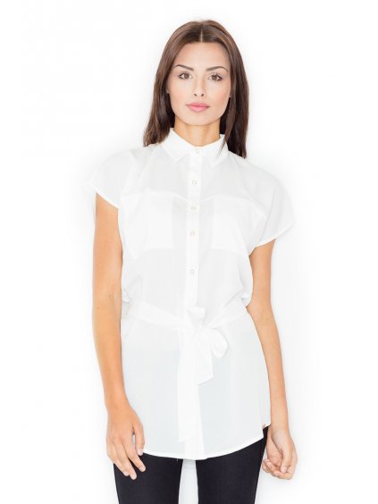 Krémszínű blúz masnival