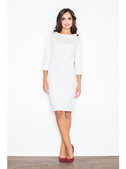 Krémszínű ruha hosszú ujjakkal