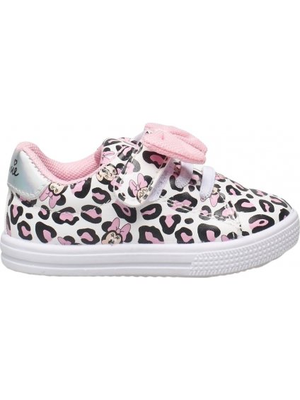 Rózsaszín-fehér lány  tornacipő masnival Minnie Mouse