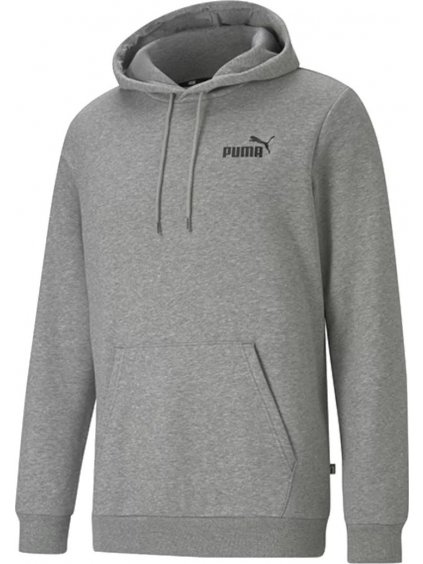 SZÜRKE FÉRFI PULÓVER PUMA ESSENTIAL SMALL LOGO HOODIE