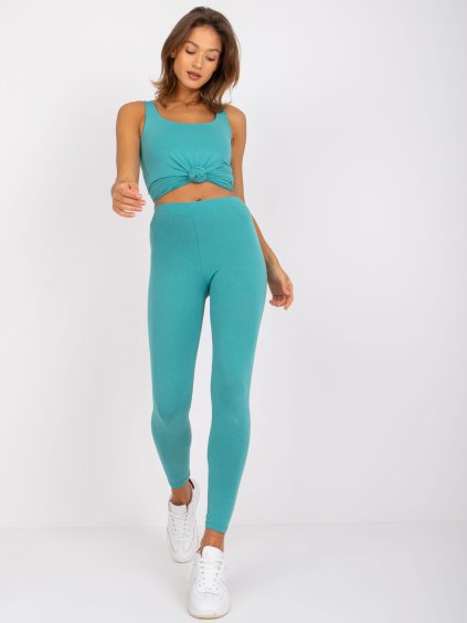 Sötétzöld leggings Brigitte