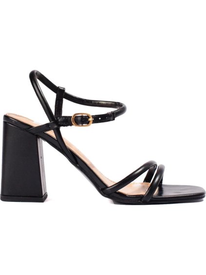 FEKETE SZANDÁL SZÉLES SAROKKAL VINCEZA