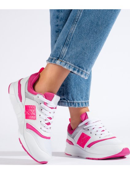 FEHÉR-RÓZSASZÍN SPORTOS TORNACIPŐ