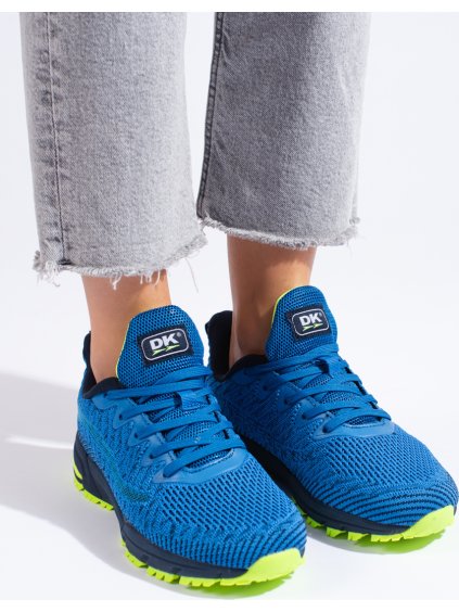 Kék textil tornacipő