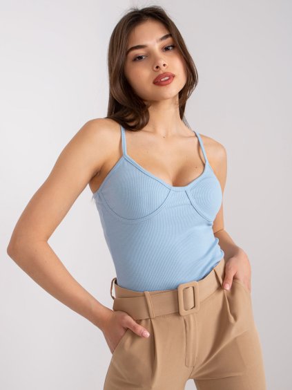 Világoskék  bordázott felső varrással Alla