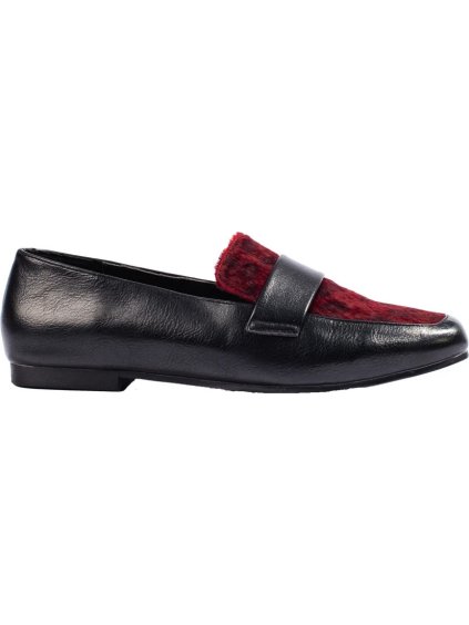 BORVÖRÖS-FEKETE STÍLUSOS MOKASZIN