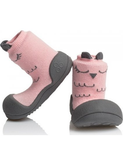 Attipas Rózsaszín-szürke első csizma - bagoly