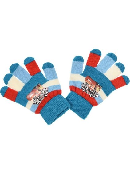 Autók - kék csíkos kesztyű