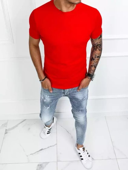 Piros férfi basic póló