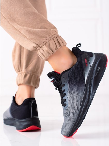 FEKETE-SZÜRKE KÖNNYŰ SPORTCIPŐ