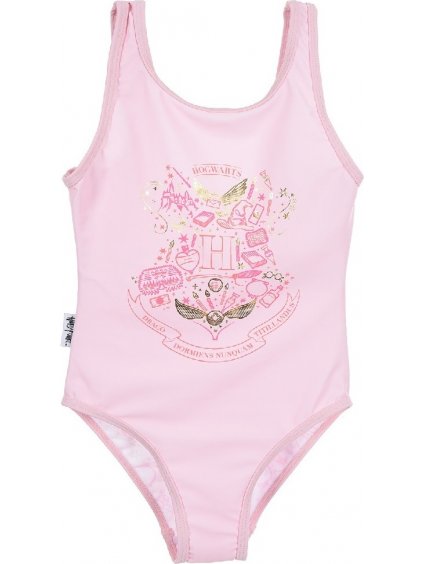 Világos rózsaszín egyrészes Harry Potter fürdőruha