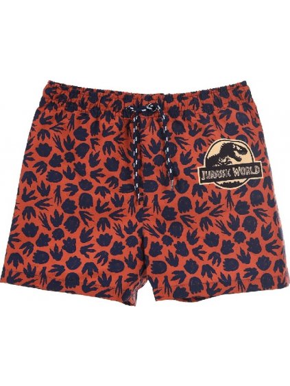 Sötétnarancs mintás fiú fürdőruha Jurassic World