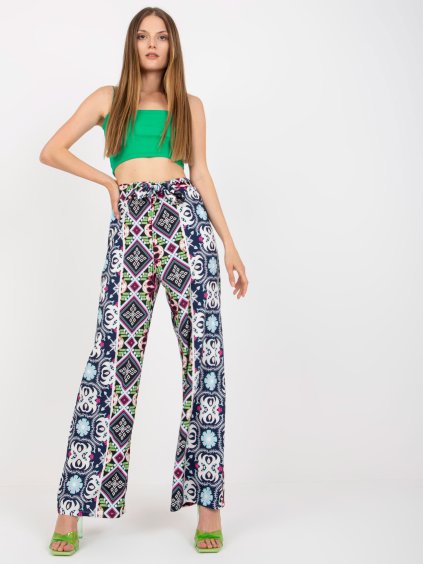 Fekete mintás nadrág