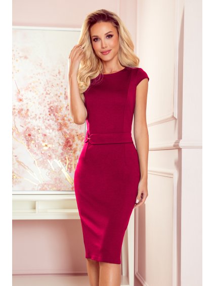 Bodycon bordó elegáns ruha MARTINA
