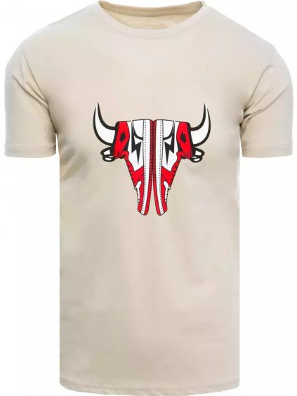 Bézs színű póló felirattal