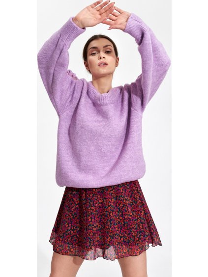 Bordó szoknya apró virágokkal