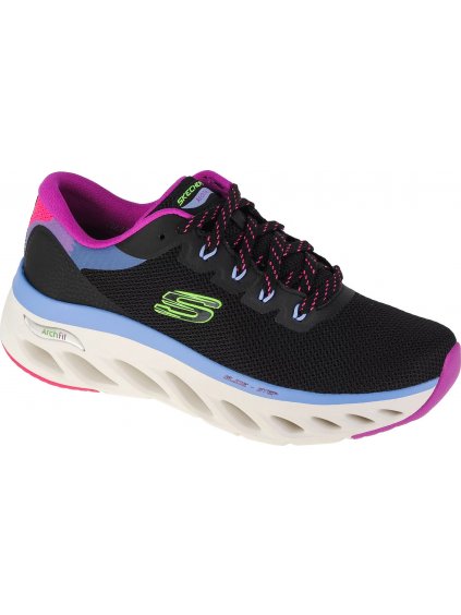 FEKETE NŐI TORNACIPŐ SKECHERS ARCH FIT GLIDE-STEP – HIGHLIGHTER