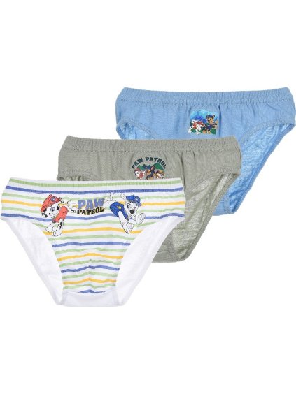 Hármas csomag Mancs őrjárat alsónadrág - fehér/szürke/kék